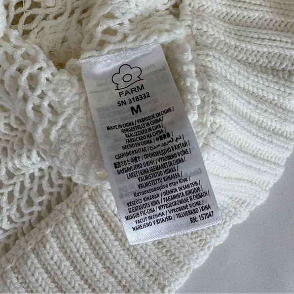 FARM Rio White Sweater - Picture 13 of 16